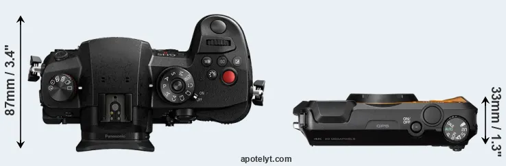 Compare GH5 II versus WG-6 top
