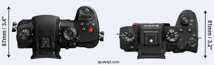 Compare GH5 II versus A1 top