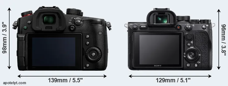 Comparison GH5 II or A7R IV rear
