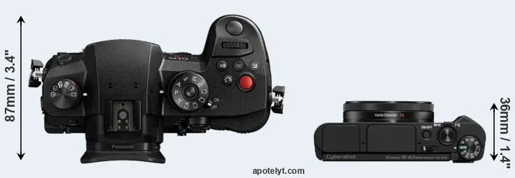 Compare GH5 II versus HX99 top