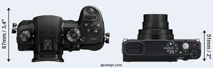 Compare GH5 versus MX-1 top