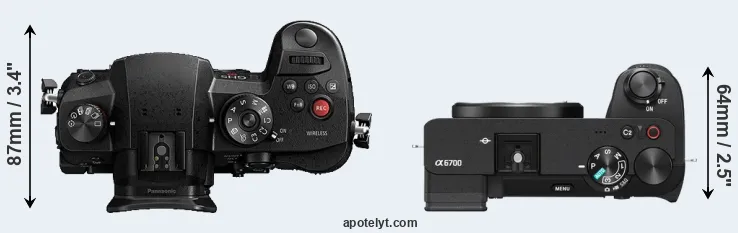 Compare GH5s versus A6700 top