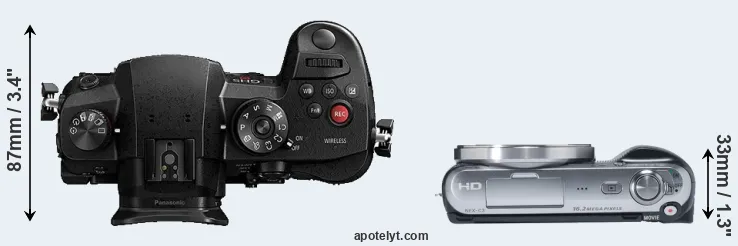 Compare GH5s versus NEX-C3 top