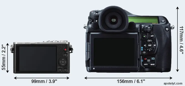 Comparison GM1 or 645Z rear