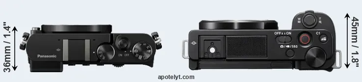 Compare GM5 versus ZV-E10 top