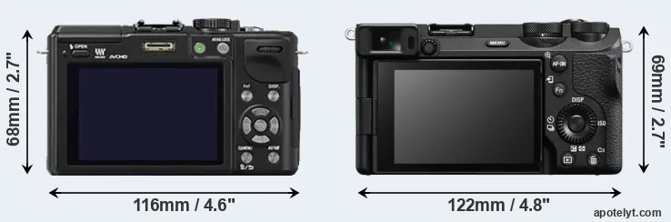 Comparison GX1 or A6700 rear