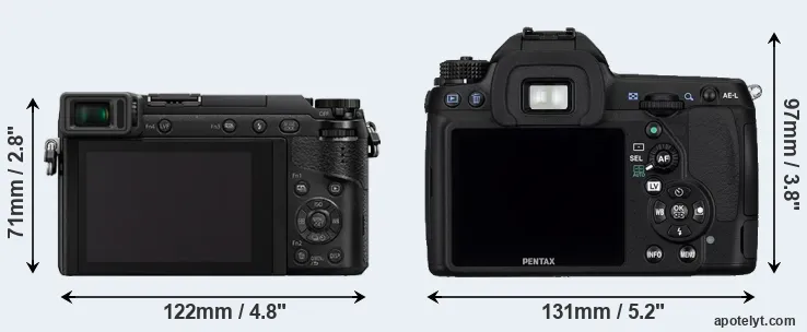 Comparison GX80 or K-5 rear