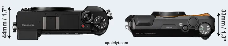 Compare GX80 versus WG-6 top