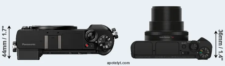 Compare GX80 versus HX90V top