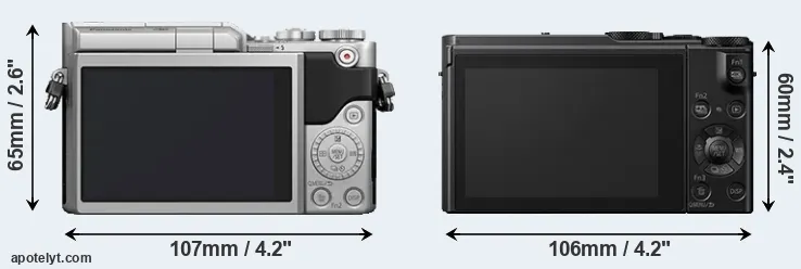 Comparison GX800 or LX15 rear