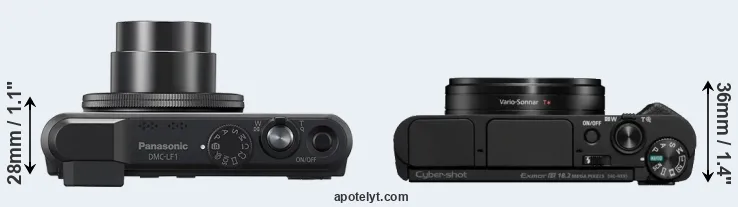 Compare LF1 versus HX95 top
