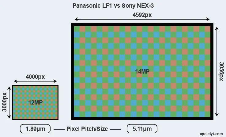 LF1 versus NEX-3 MP