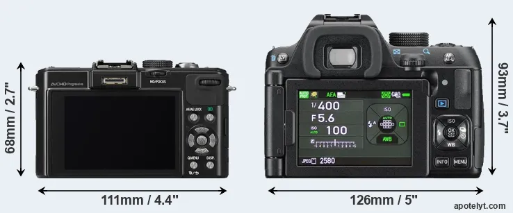 Comparison LX7 or K-70 rear