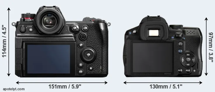 Comparison S1H or K-30 rear