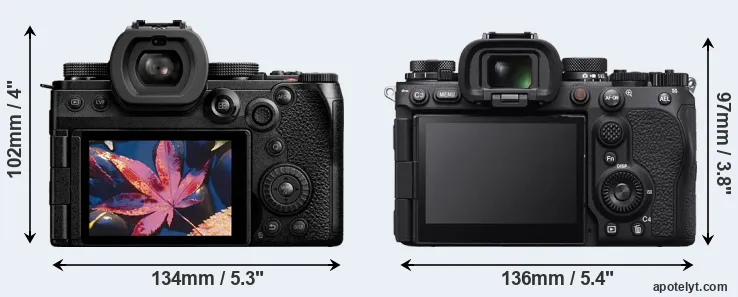 Comparison S5 II or A9 III rear