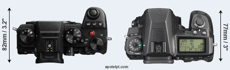 Compare S5 versus K-3 top