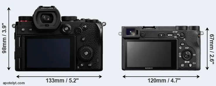 Comparison S5 or A6500 rear