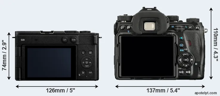 Comparison S9 or K-1 rear