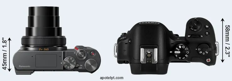 Compare TZ200 versus NX30 top