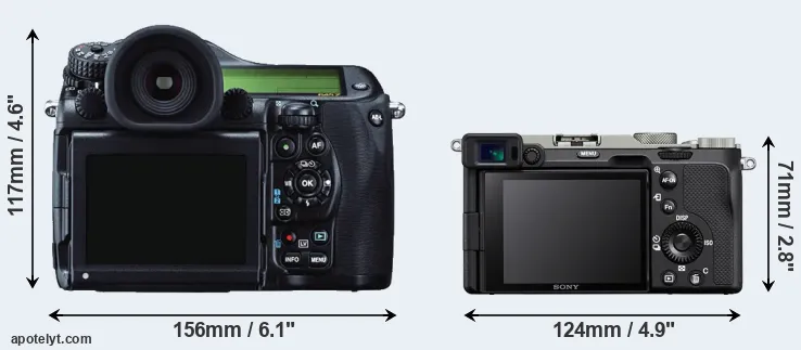 Comparison 645Z or A7C rear