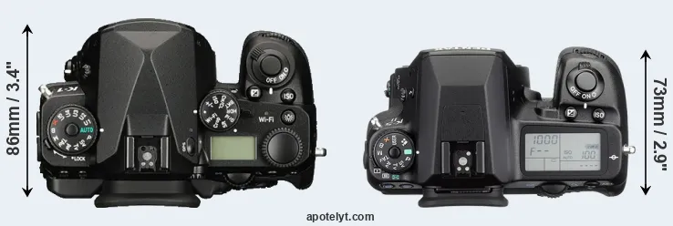 Compare K-1 versus K-5 II top