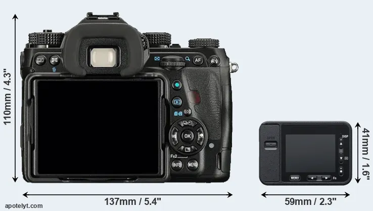 Comparison K-1 or RX0 rear