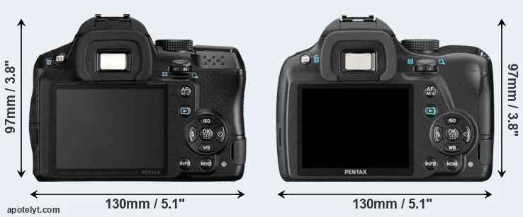 Comparison K-30 or K-50 rear
