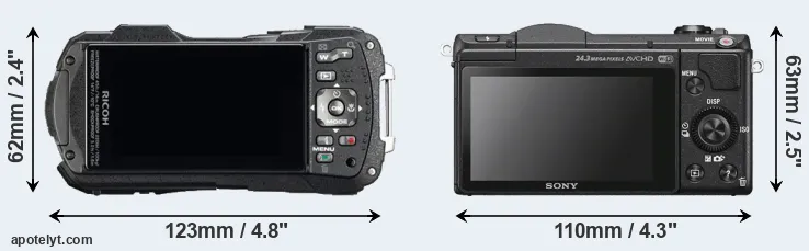 Comparison WG-60 or A5100 rear