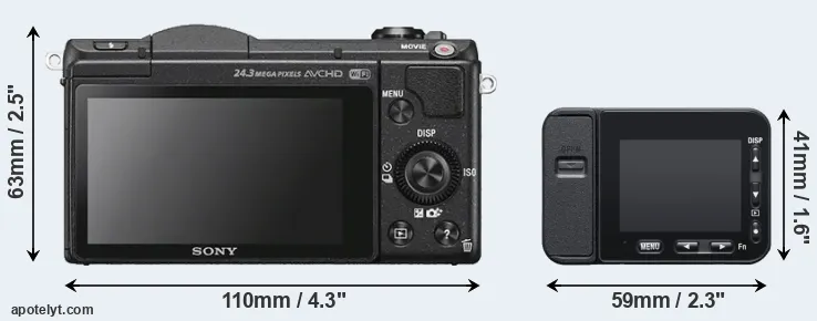 Comparison A5100 or RX0 II rear