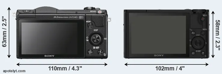 Comparison A5100 or RX100 rear