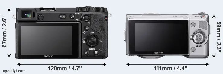 Comparison A6600 or NEX-5 rear