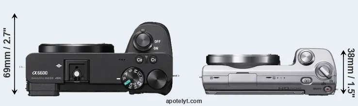 Compare A6600 versus NEX-5 top
