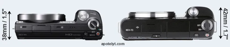 Compare NEX-5N versus NEX-F3 top