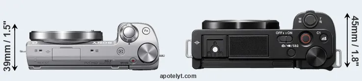 Compare NEX-5T versus ZV-E10 top